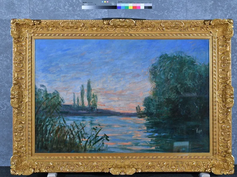 Coucher de soleil sur la Seine, près d’Argenteuil